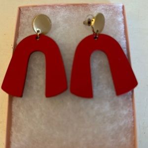 Nickel & Suede red beaus